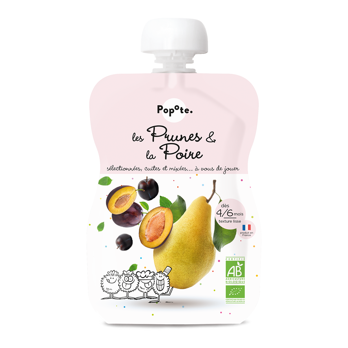 Popote -- DDM 28.06.2025 Gourde prunes poire - 120 g