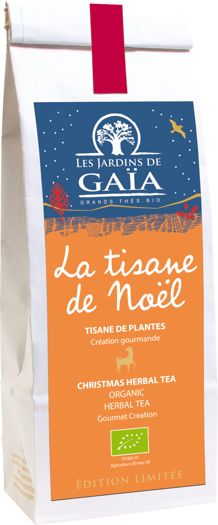 Jardins De Gaïa -- Tisane bio de noël (cannelle - mélisse) - 60 g
