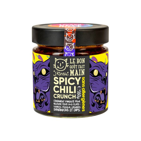 Huile épicée crunchy bio (sans allergènes) - 1