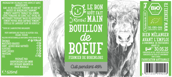 J.Kinski -- DDM 30.08.2025 Bouillon de boeuf bio - 525mL
